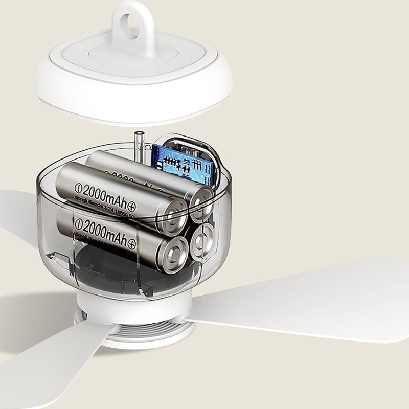 Oplaadbare LED Plafondventilator