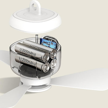 Oplaadbare LED Plafondventilator