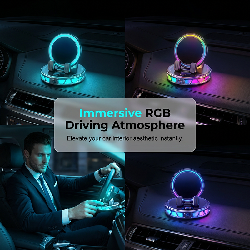 RGB-telefoonhouder voor in de auto
