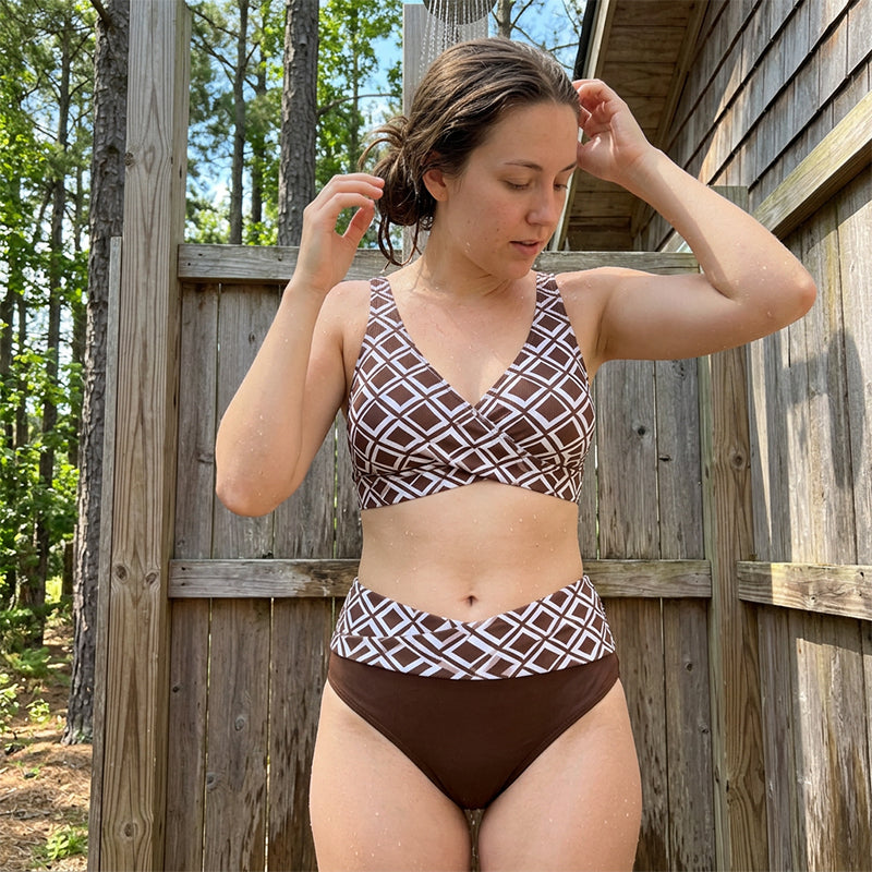 👙🌊 2-Delige High Waist Bikiniset voor Dames
