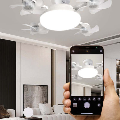 Nieuwe E27 Plafondventilator met Licht – 2-in-1 Stille LED Ventilatorlamp