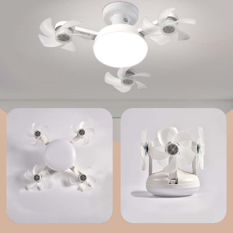 Nieuwe E27 Plafondventilator met Licht – 2-in-1 Stille LED Ventilatorlamp